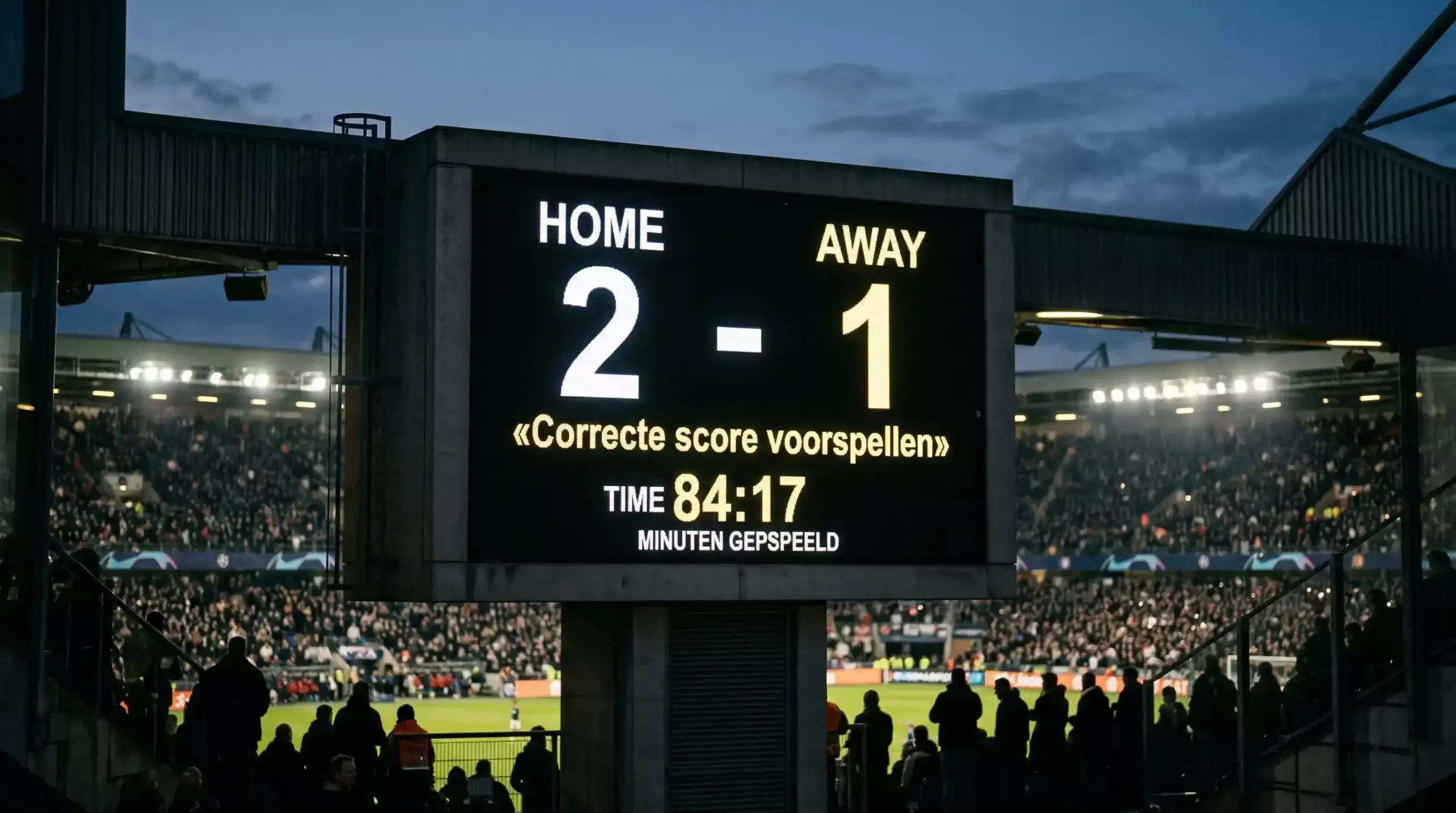 Correcte score wedden exacte uitslag voorspellen voetbal