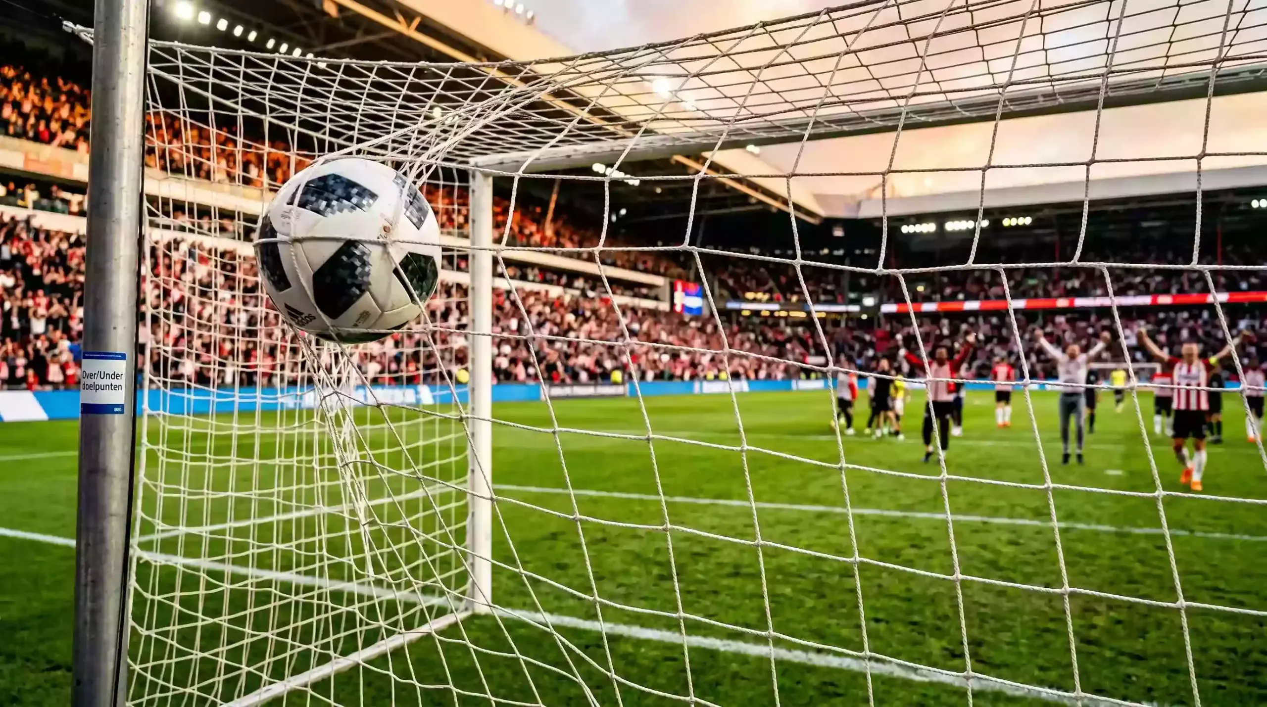 Over under wedden voetbal met doelpunten voorspellen