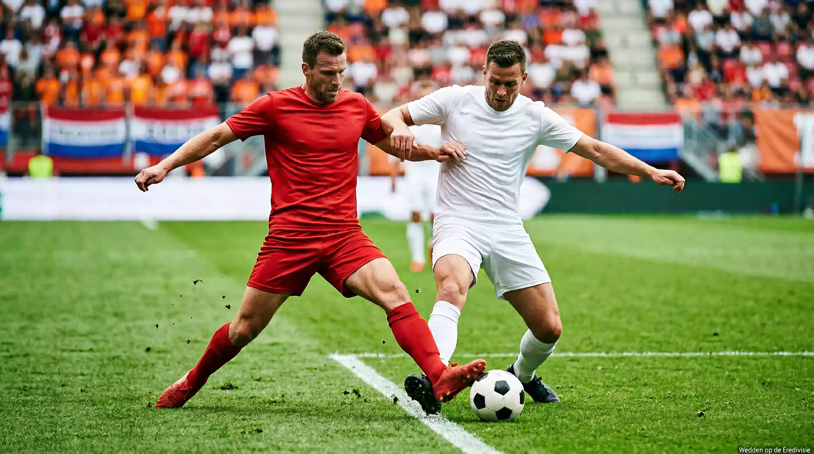 Wedden op Eredivisie: actie tijdens een Nederlandse voetbalwedstrijd